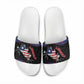 Liberia Slide Sandals Map With Pepper Flowers Scratch Texture