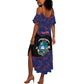 Personalized Liberia Summer Maxi Dress Map With Pepper Flowers Scratch Texture