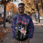 Personalized Liberia Sweatshirt Map With Pepper Flowers Scratch Texture
