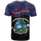 Personalized Liberia T shirt Map With Pepper Flowers Scratch Texture