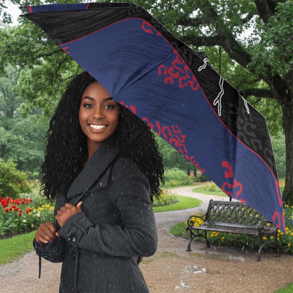 Liberia Umbrella Map With Pepper Flowers Scratch Texture
