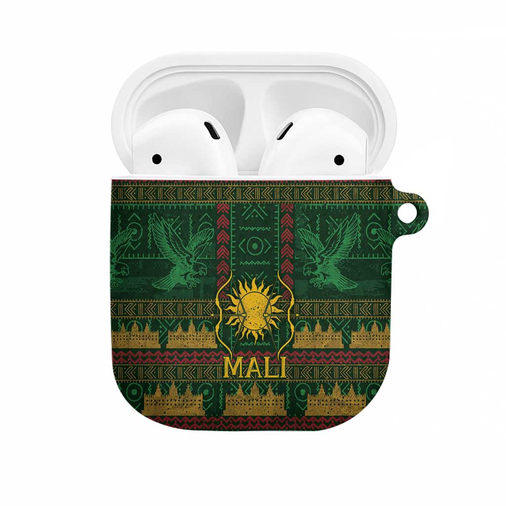 Mali AirPods Case Golden Sun And Mosque Patterns Retro Style