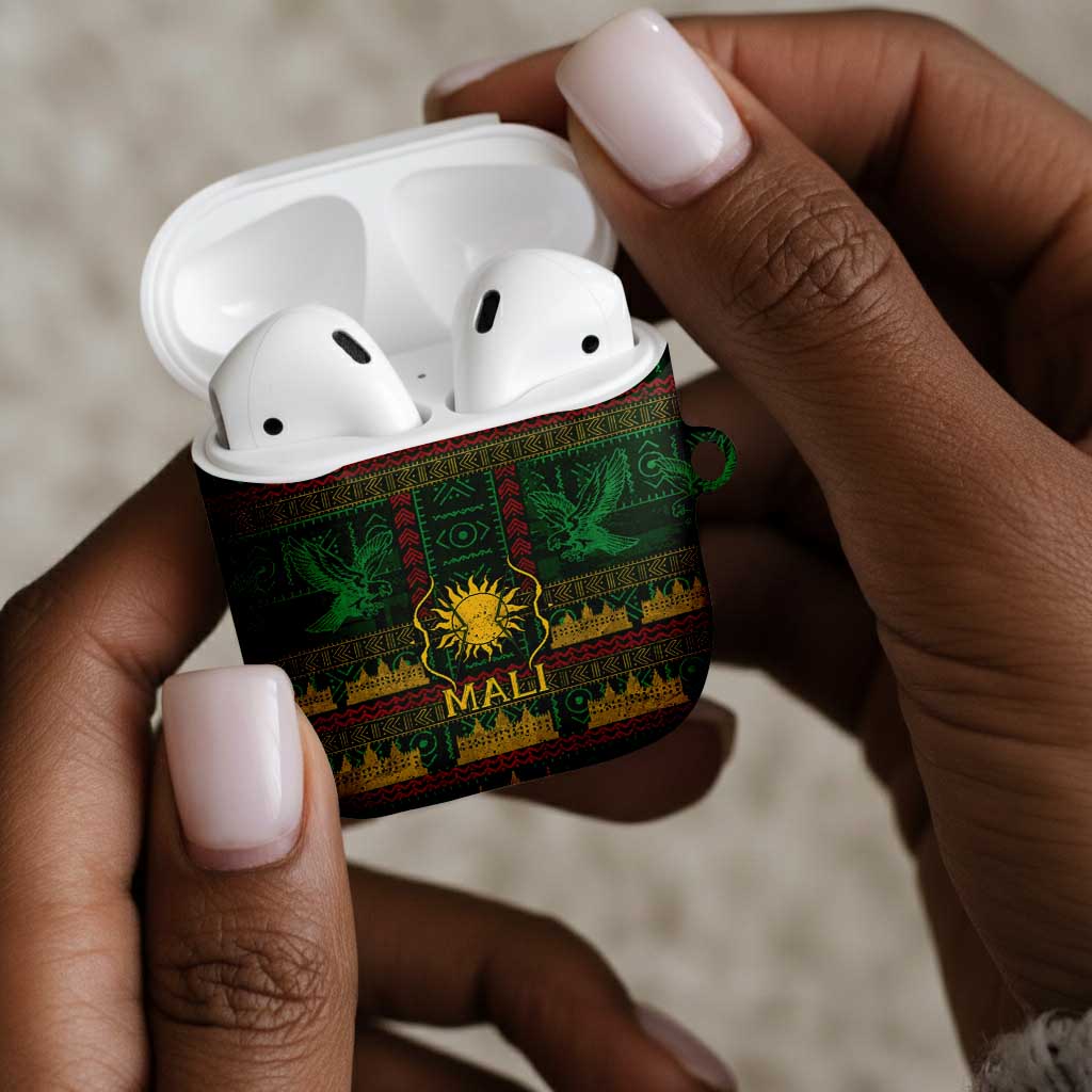 Mali AirPods Case Golden Sun And Mosque Patterns Retro Style