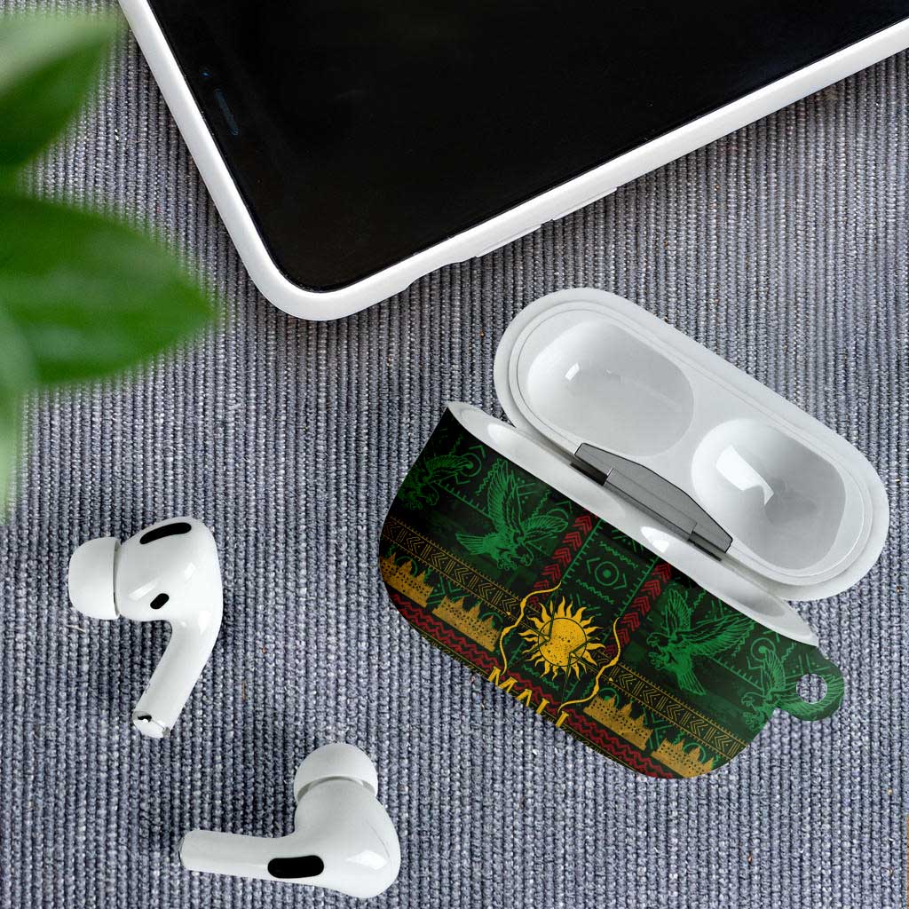 Mali AirPods Case Golden Sun And Mosque Patterns Retro Style