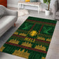 Mali Area Rug Golden Sun And Mosque Patterns Retro Style