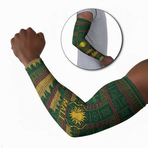 Mali Arm Sleeves Golden Sun And Mosque Patterns Retro Style