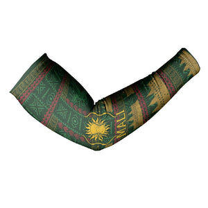 Mali Arm Sleeves Golden Sun And Mosque Patterns Retro Style
