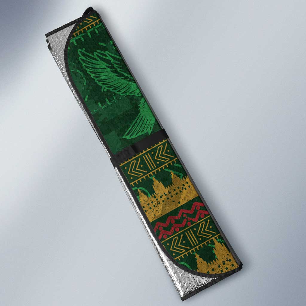 Mali Auto Sun Shade Golden Sun And Mosque Patterns Retro Style