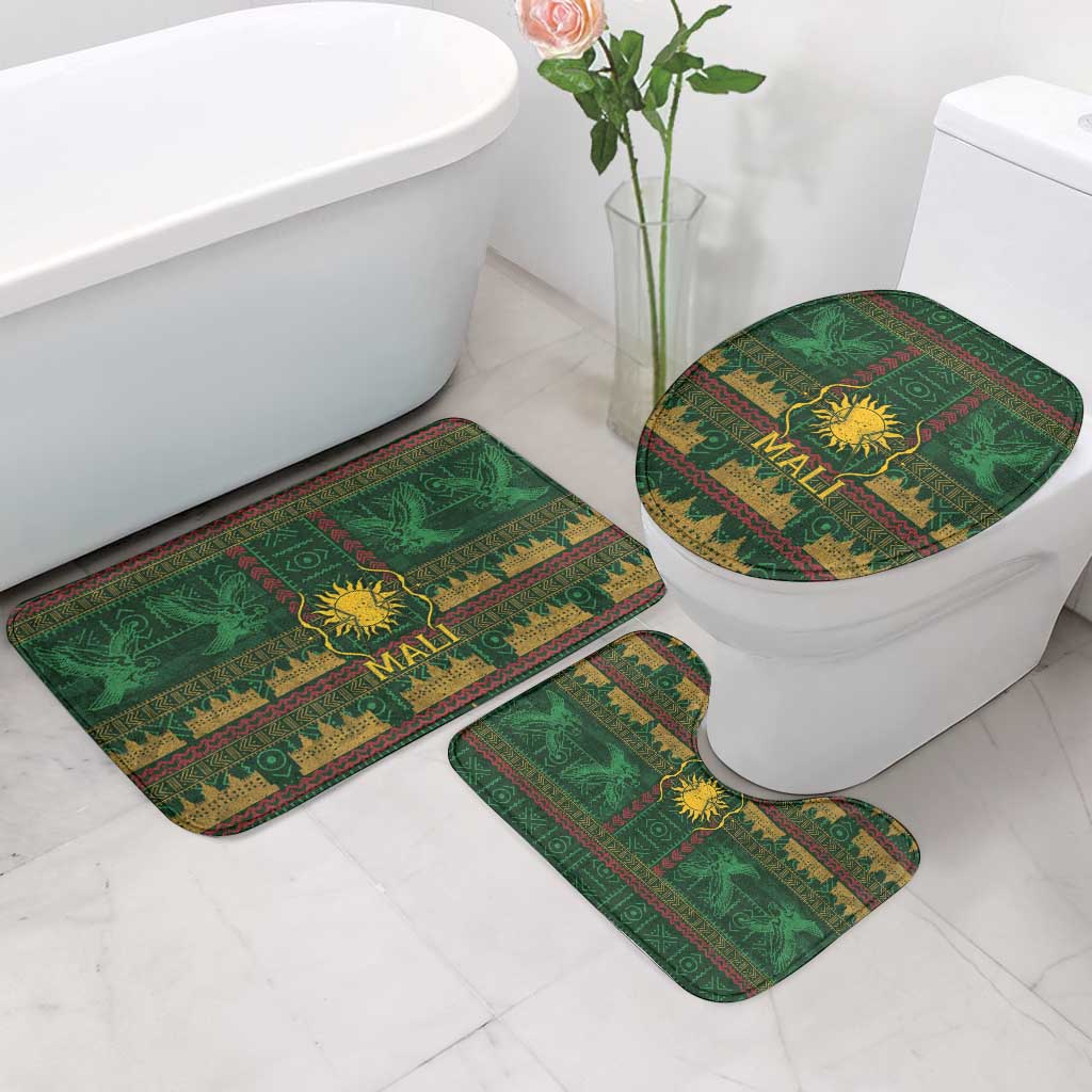 Mali Bathroom Set Golden Sun And Mosque Patterns Retro Style