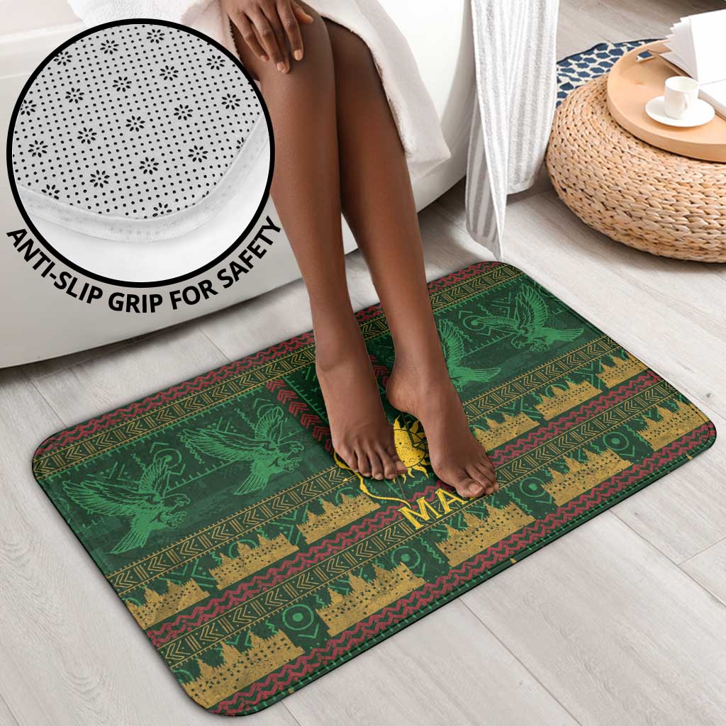 Mali Bathroom Set Golden Sun And Mosque Patterns Retro Style