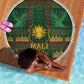 Mali Beach Blanket Golden Sun And Mosque Patterns Retro Style