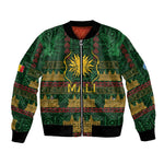 Mali Bomber Jacket Golden Sun And Mosque Patterns Retro Style