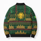 Mali Bomber Puffer Jacket Golden Sun And Mosque Patterns Retro Style