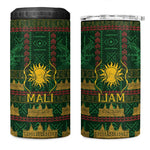 Mali 4 in 1 Can Cooler Tumbler Golden Sun And Mosque Patterns Retro Style