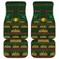 Mali Car Mats Golden Sun And Mosque Patterns Retro Style