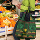 Mali Grocery Bag Golden Sun And Mosque Patterns Retro Style