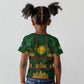 Mali Kid T shirt Golden Sun And Mosque Patterns Retro Style