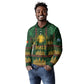 Mali Long Sleeve Polo Shirt Golden Sun And Mosque Patterns Retro Style