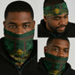 Mali Neck Gaiter Golden Sun And Mosque Patterns Retro Style