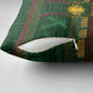 Mali Pillow Cover Golden Sun And Mosque Patterns Retro Style