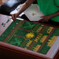 Mali Puzzle Golden Sun And Mosque Patterns Retro Style