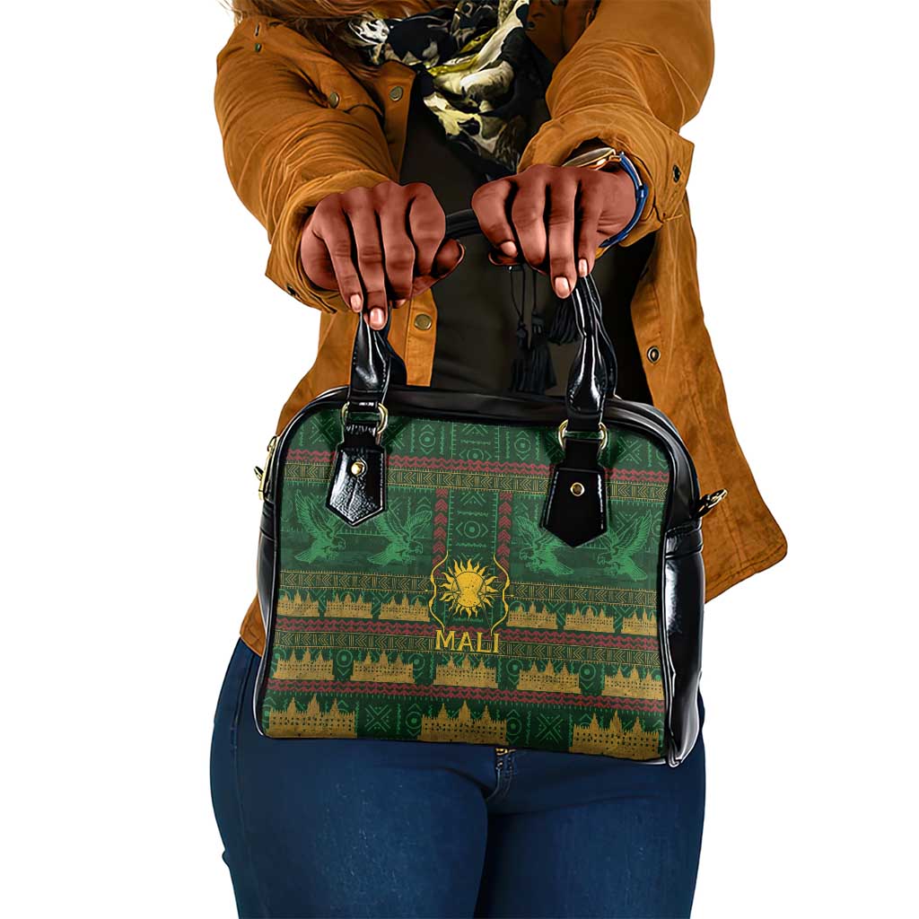 Mali Shoulder Handbag Golden Sun And Mosque Patterns Retro Style
