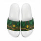 Mali Slide Sandals Golden Sun And Mosque Patterns Retro Style