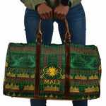 Mali Travel Bag Golden Sun And Mosque Patterns Retro Style