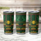Mali Tumbler Cup Golden Sun And Mosque Patterns Retro Style