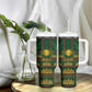 Mali Tumbler With Handle Golden Sun And Mosque Patterns Retro Style