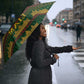 Mali Umbrella Golden Sun And Mosque Patterns Retro Style