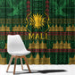 Mali Window Curtain Golden Sun And Mosque Patterns Retro Style