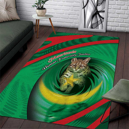 Mauritania Area Rug African Wildcat From Richat Structure