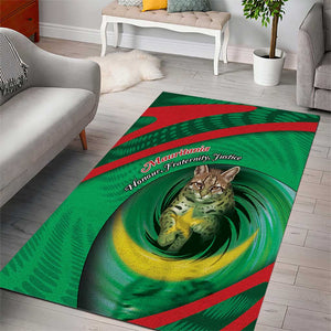 Mauritania Area Rug African Wildcat From Richat Structure
