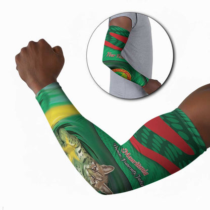 Personalized Mauritania Arm Sleeves African Wildcat From Richat Structure