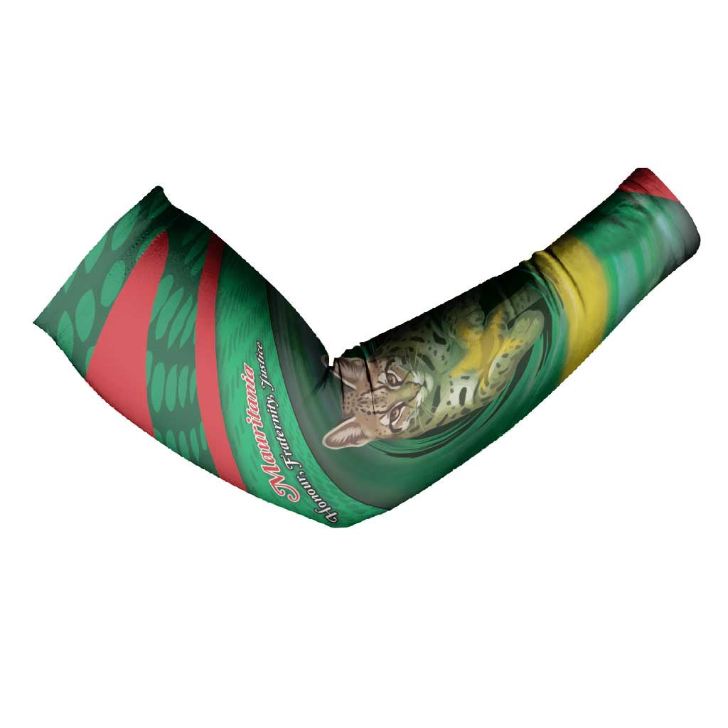 Personalized Mauritania Arm Sleeves African Wildcat From Richat Structure