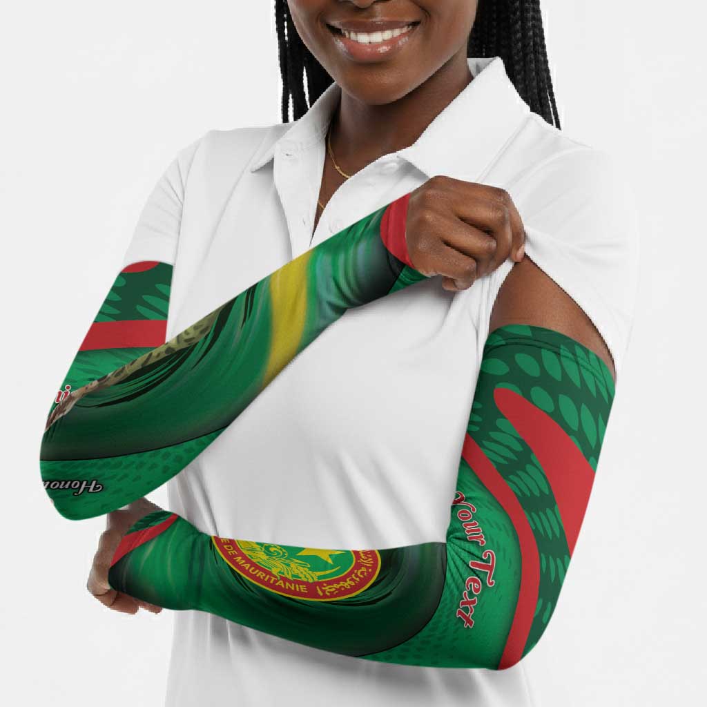 Personalized Mauritania Arm Sleeves African Wildcat From Richat Structure