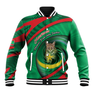 Personalized Mauritania Baseball Jacket African Wildcat From Richat Structure