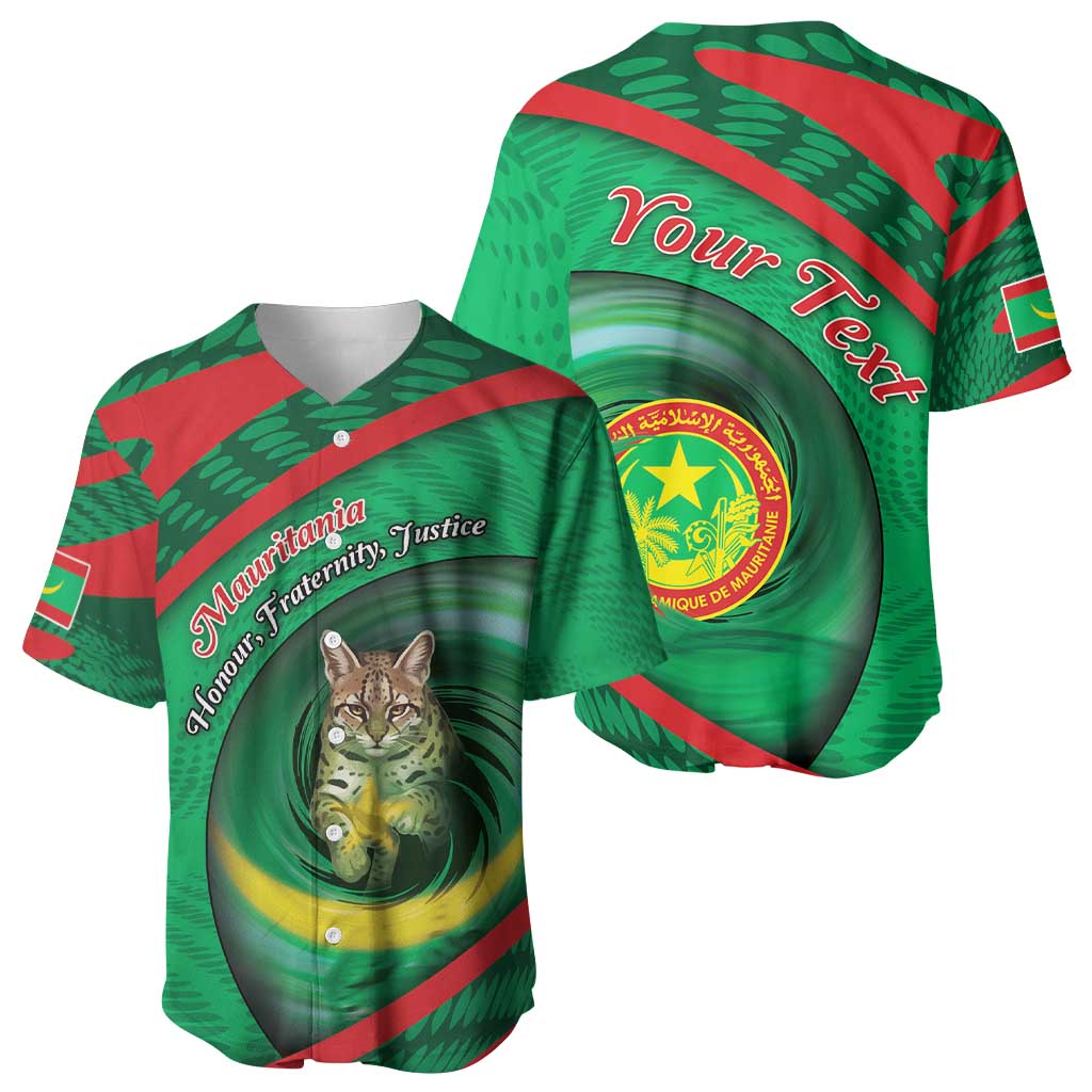 Personalized Mauritania Baseball Jersey African Wildcat From Richat Structure