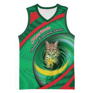 Personalized Mauritania Basketball Jersey African Wildcat From Richat Structure