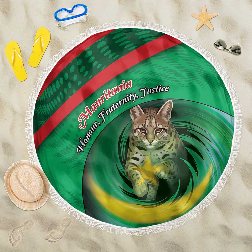 Mauritania Beach Blanket African Wildcat From Richat Structure
