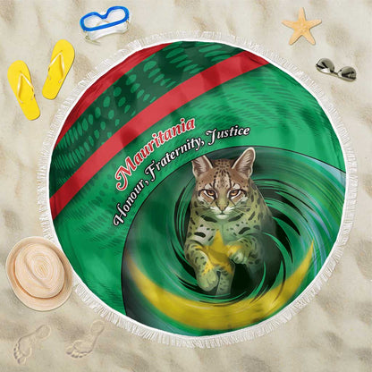 Mauritania Beach Blanket African Wildcat From Richat Structure