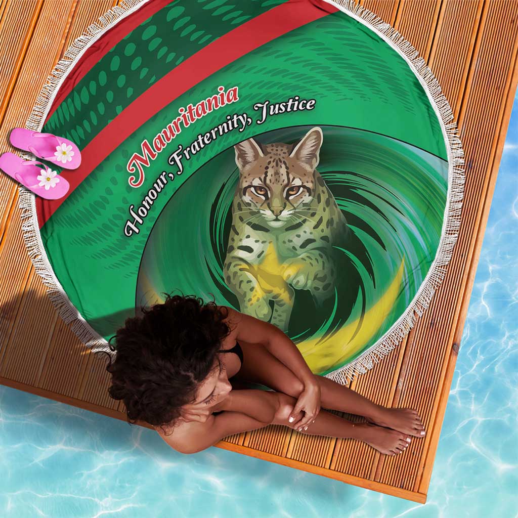 Mauritania Beach Blanket African Wildcat From Richat Structure