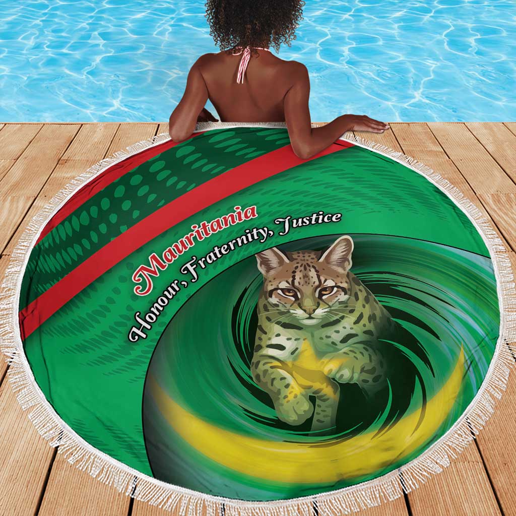 Mauritania Beach Blanket African Wildcat From Richat Structure