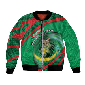 Personalized Mauritania Bomber Jacket African Wildcat From Richat Structure