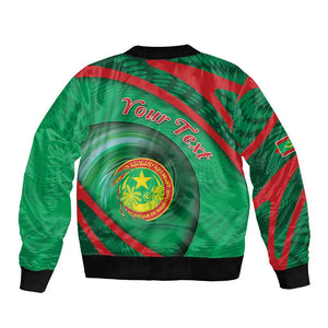 Personalized Mauritania Bomber Jacket African Wildcat From Richat Structure