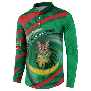 Personalized Mauritania Button Sweatshirt African Wildcat From Richat Structure
