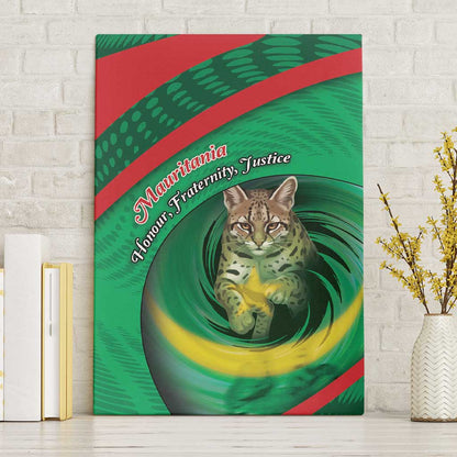 Mauritania Canvas Wall Art African Wildcat From Richat Structure