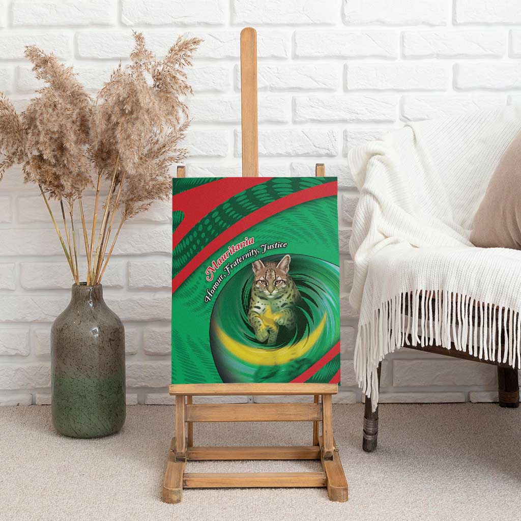 Mauritania Canvas Wall Art African Wildcat From Richat Structure