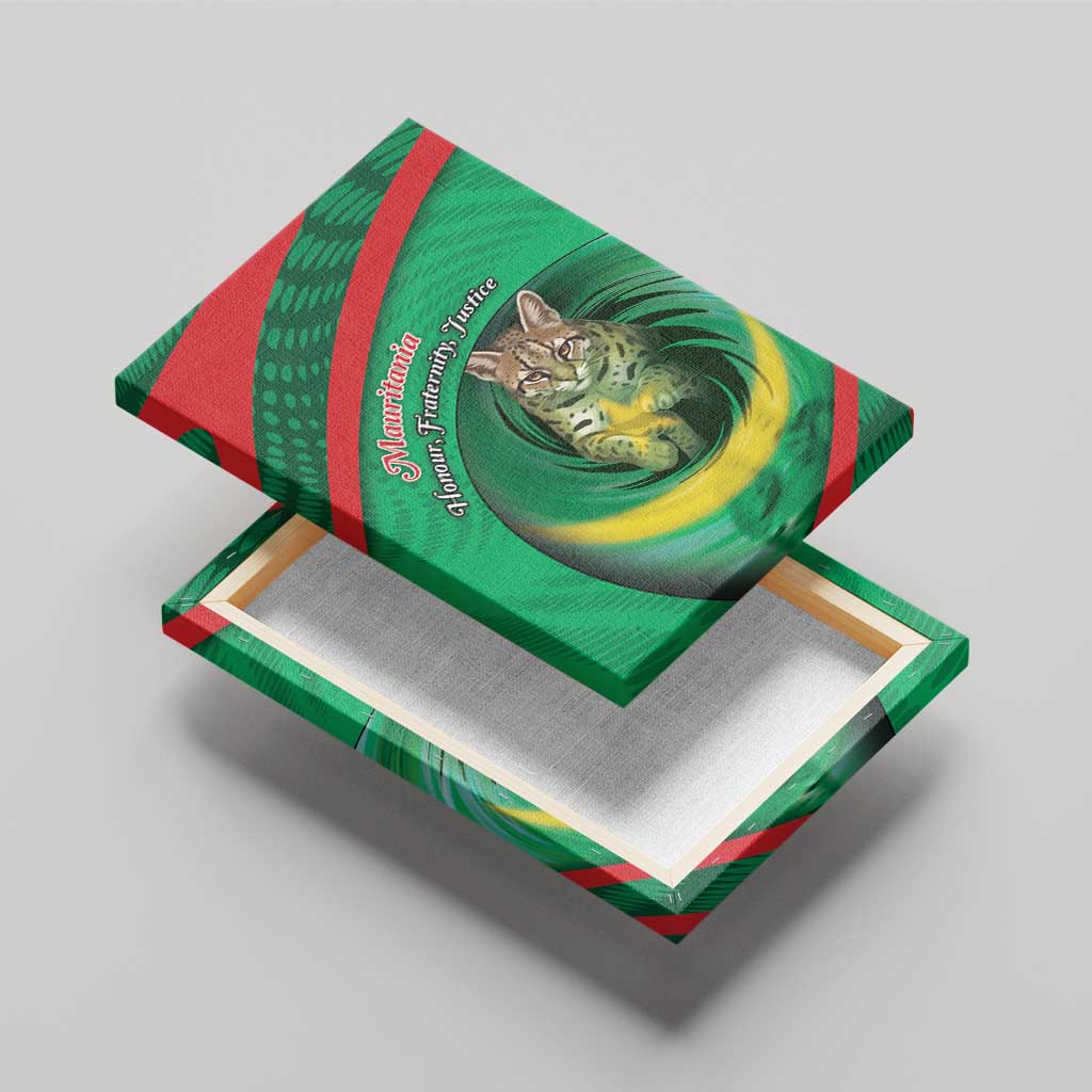 Mauritania Canvas Wall Art African Wildcat From Richat Structure
